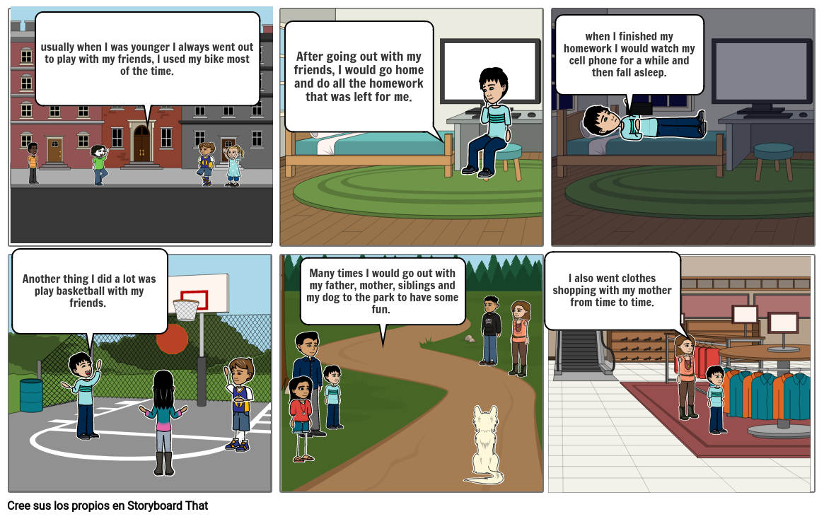 historieta de ingles Storyboard by angel74111