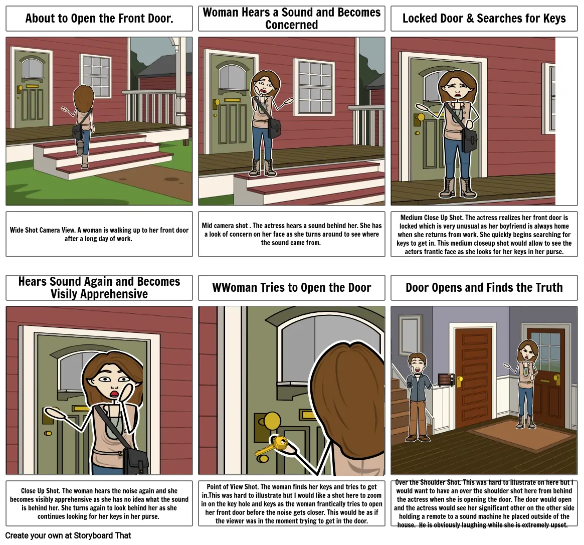 The Door Scene Storyboard