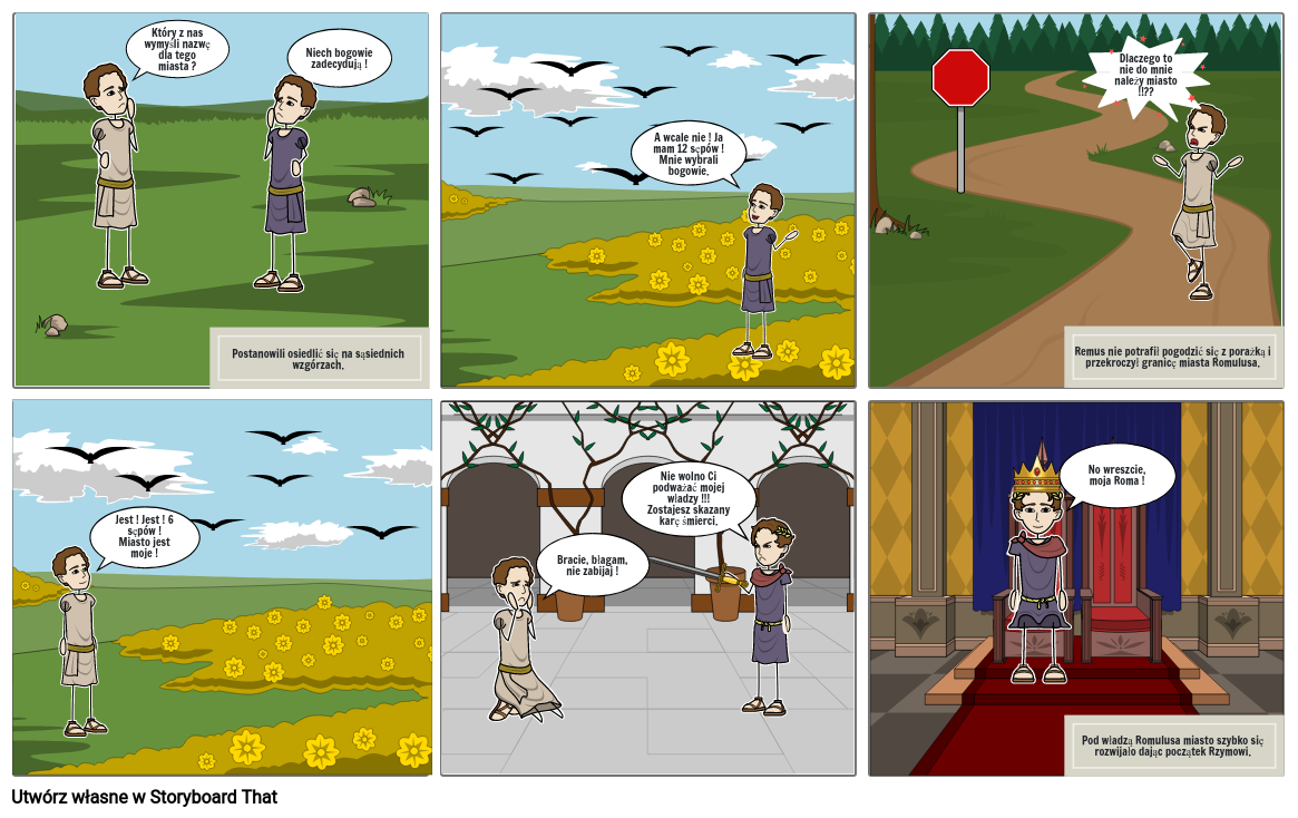 powstanie Rzymu Storyboard by ania-4