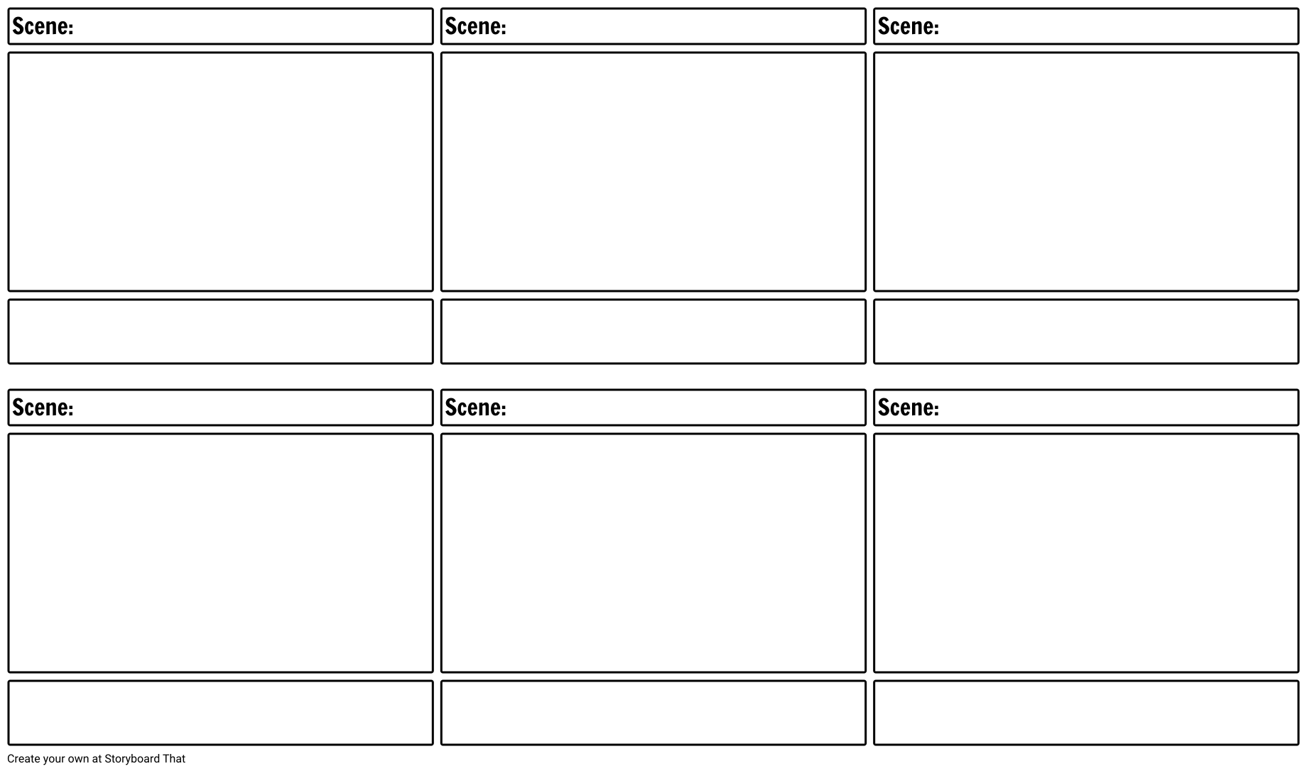 Storyboard Template Templates for Educational Activities