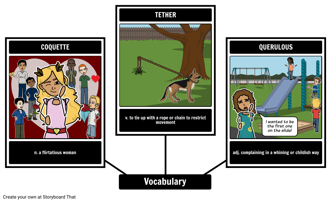 Legend Of Sleepy Hollow Vocabulary Storyboard Par Anna warfield