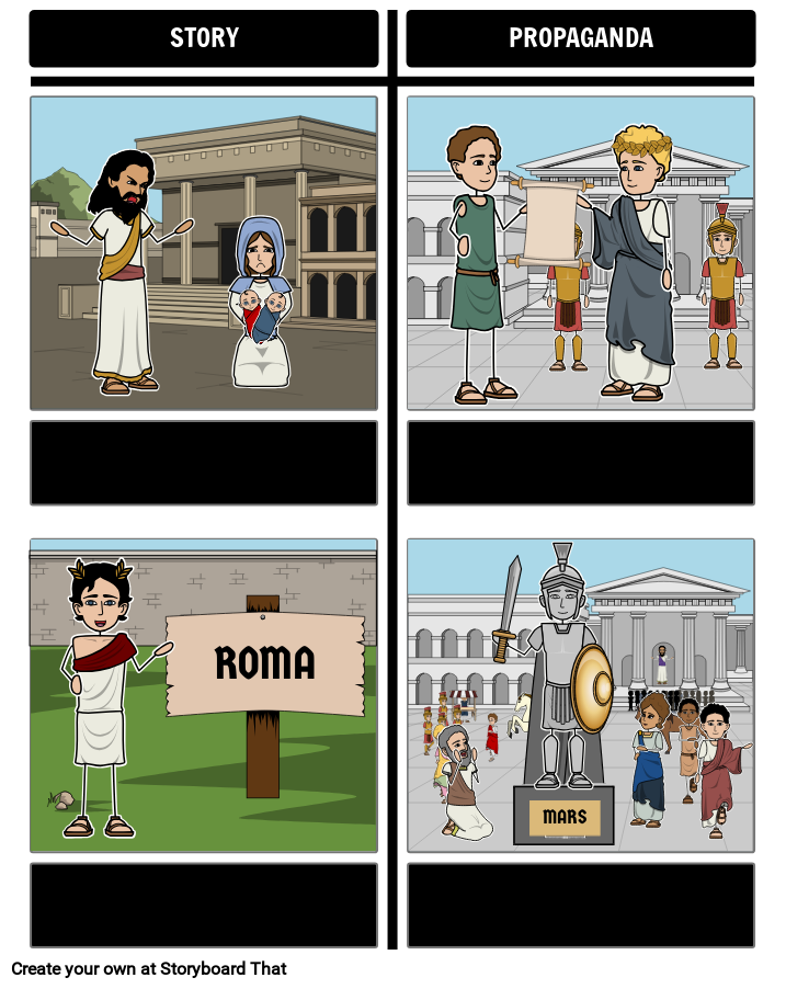Romulus And Remus Story s Impact On Rome Storyboard