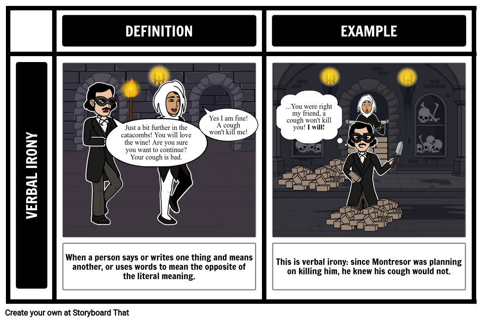 Literary Irony Storyboard By Anna warfield