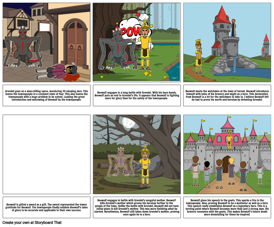 Beowulf Project Storyboard by annamtimm