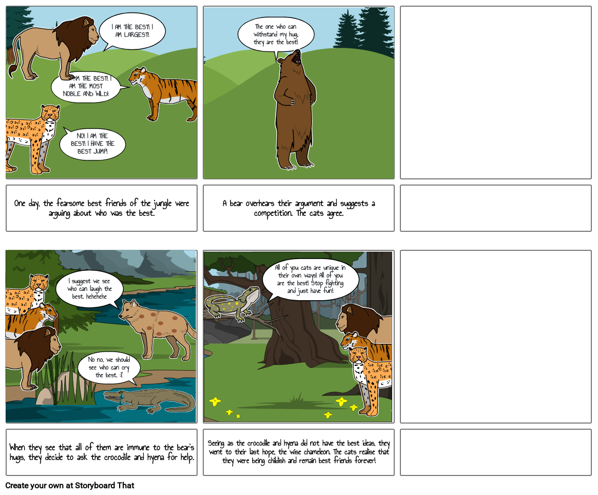 How To Tell Wild Animals Storyboard By Anonymouspanda