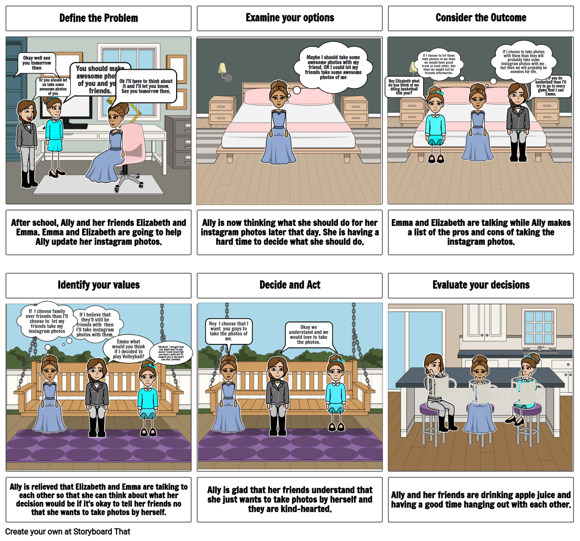 Decision making Storyboard por anorris47912