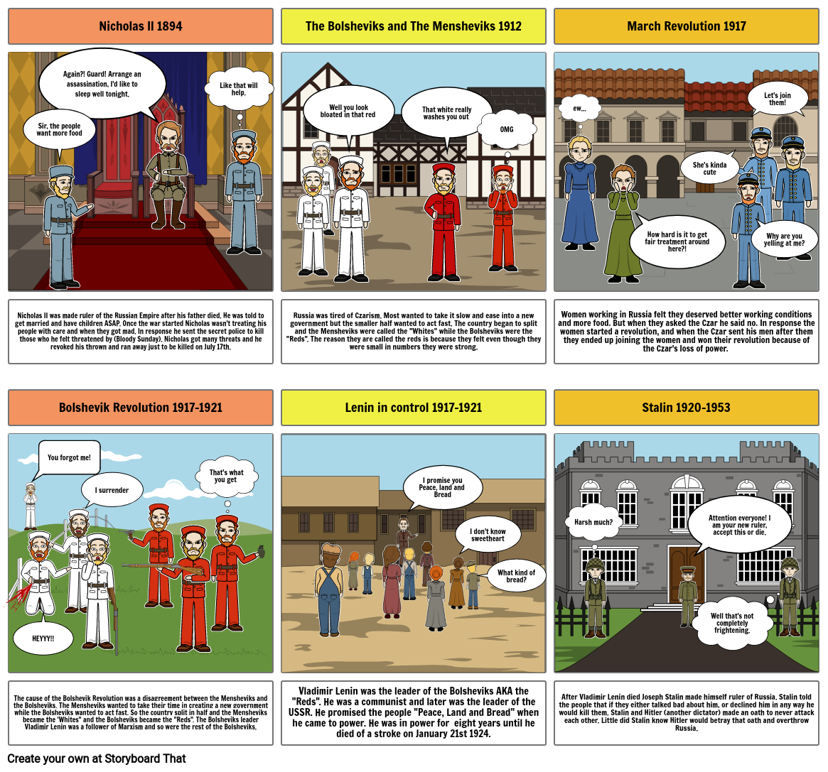 Russian Revolution Storyboard by ansi