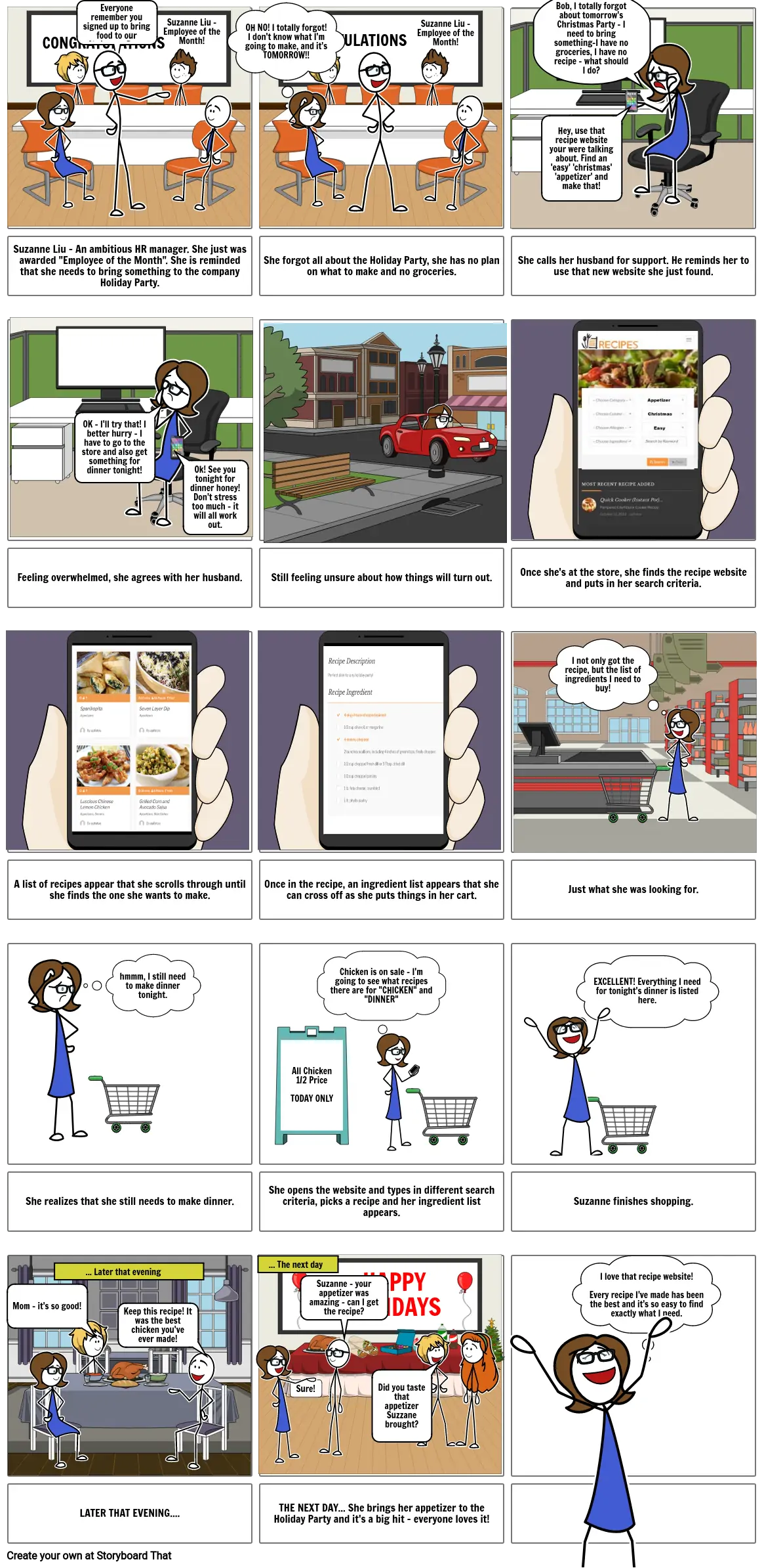 UX Design Storyboard