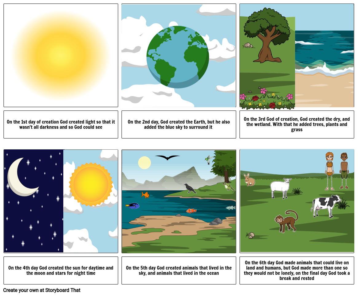 creation story (powerpoint presentation for kids)