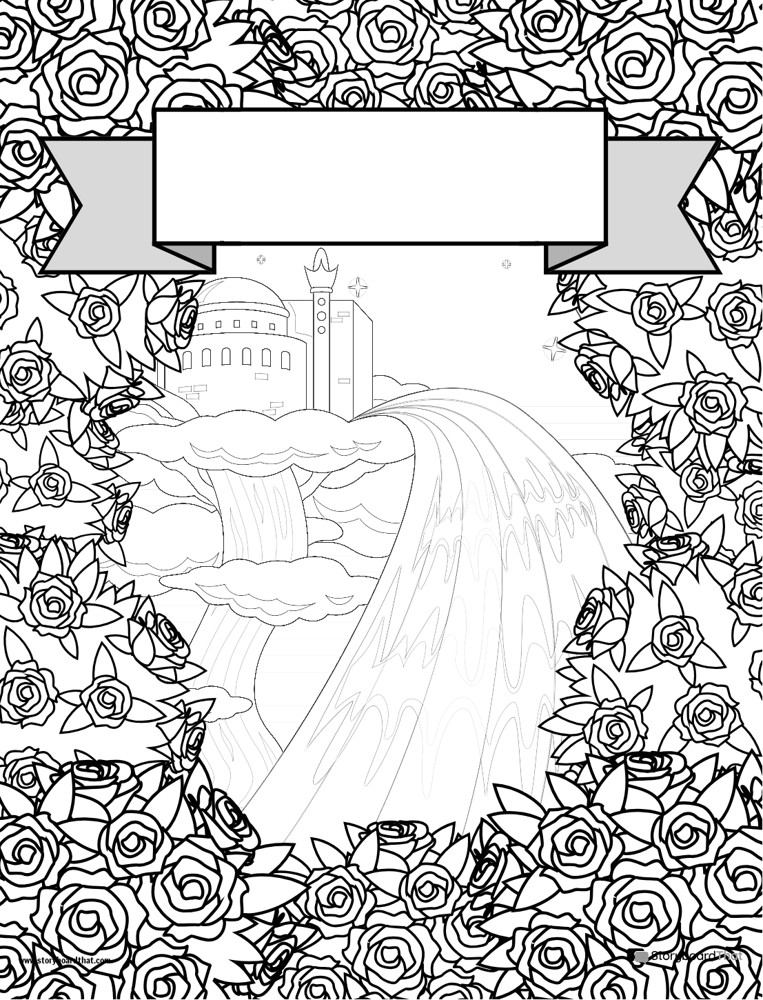 غلاف المجلة قالب ماجيكال لاند موضوع أبيض وأسود