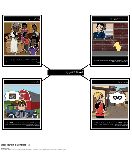 أمثلة عن المعضلات الكلاسيكية في الأدب