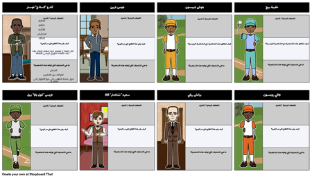 نحن السفينة - مخطط توزيع الأحرف