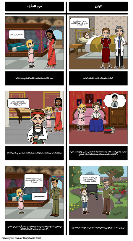 الحديقة السرية - قارن / التباين