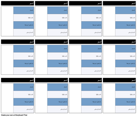 قالب خريطة الشخصيات الأوليمبية