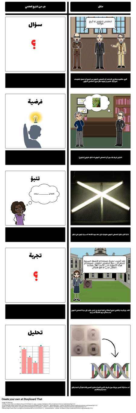 المنهج العلمي مع الحمض النووي