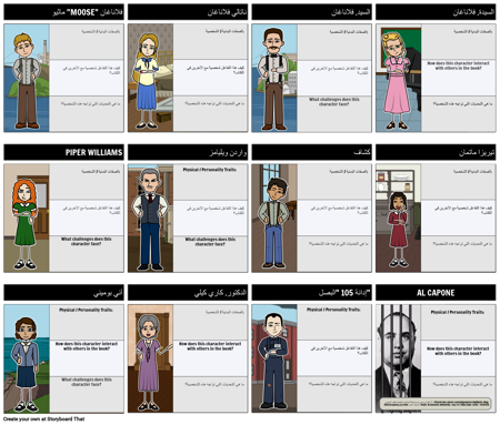 آل كابوني هل شخصياتي القمصان