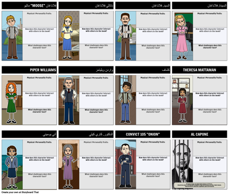 آل كابوني هل شخصياتي القمصان