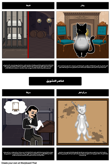 عناصر تشويق في القطة السوداء