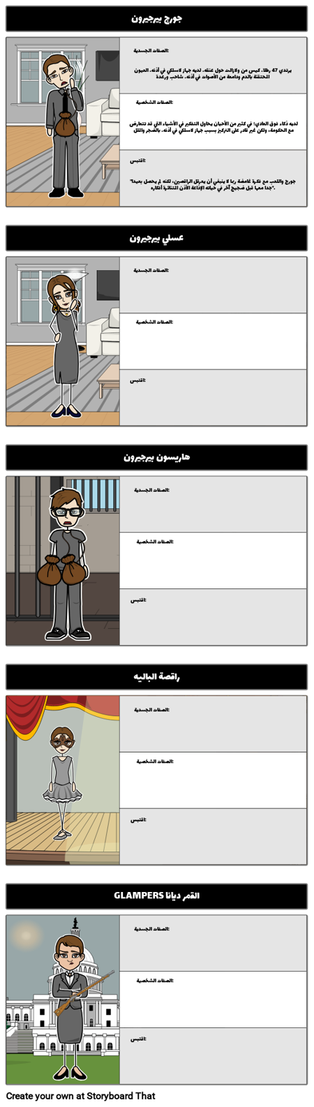 خريطة حرف هاريسون بيرجيرون