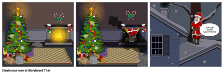 عطلة الشتاء - سانتا بطاقة