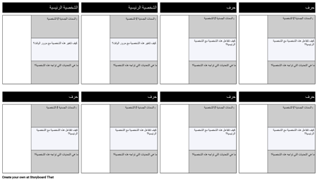قالب مخطط توزيع الأحرف 3 الحقل مملوء