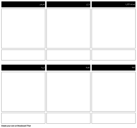 قصة مخطط القصة المصورة