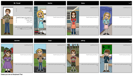 السيد تيروبت الشخصيات