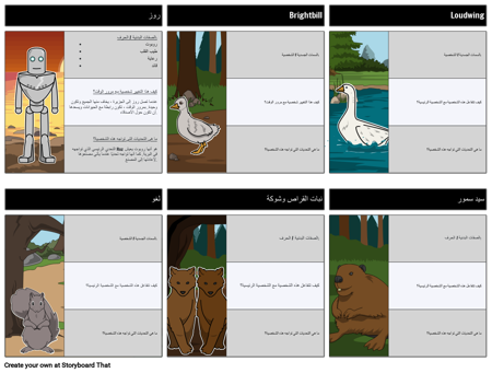 شخصيات الروبوت البرية