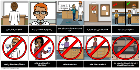 قواعد سلامة المختبر