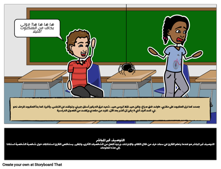 التوصيف غير المباشر