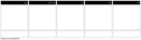 رسم تخطيطي قالب - 5 خلايا