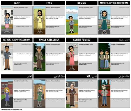 شخصيات كيرا كيرا