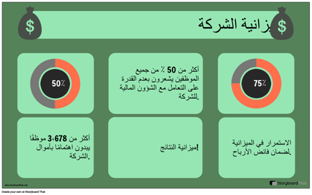 مثال الميزانية