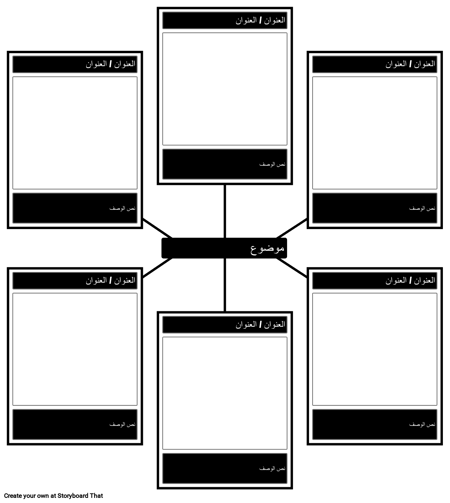 6 خلية العنكبوت القالب