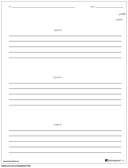 KWL - الفقرات