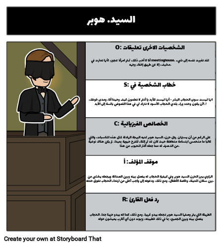 OSCAR والسيد هوبر مع الحجاب الأسود الوزير