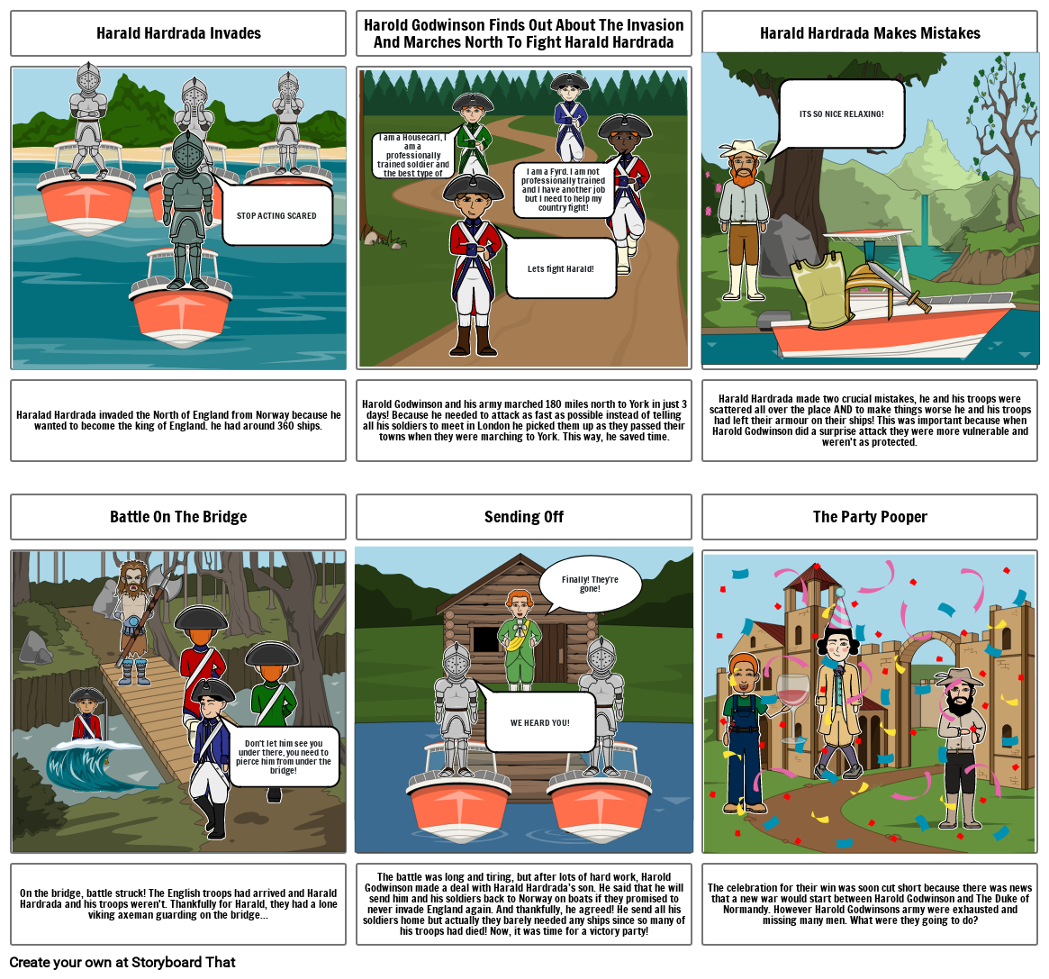 Battle of Stanford Bridge Storyboard by ariadne-3