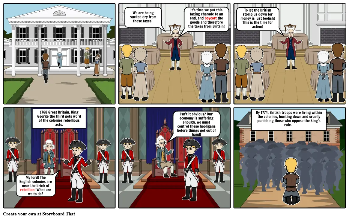 Asher Constant American Revolution Storyboard