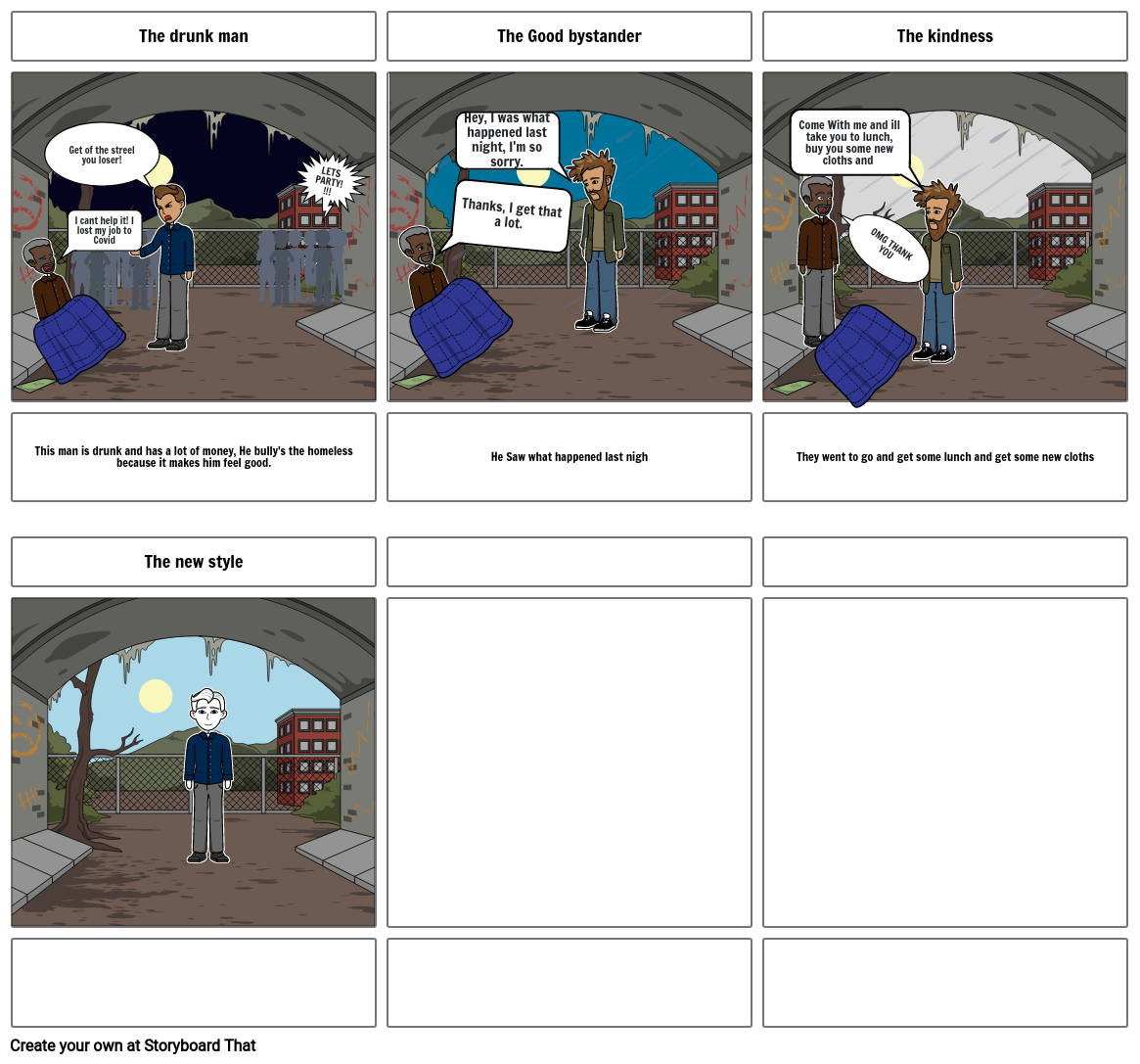 The bully gets karma Storyboard by asherk13