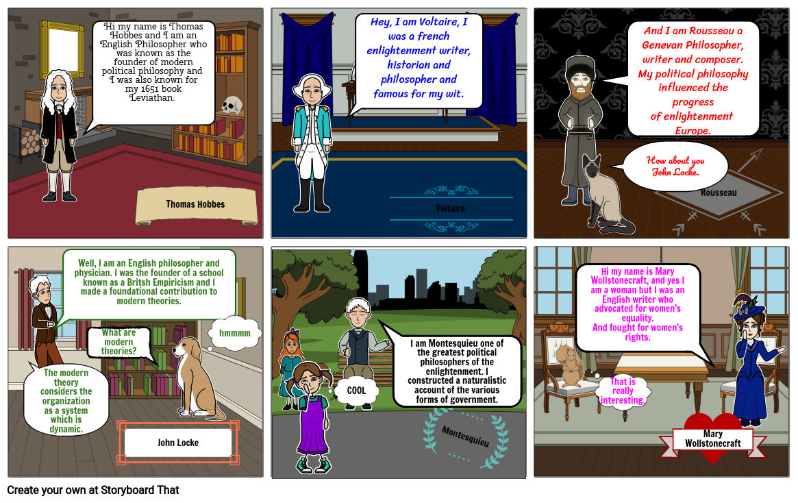 Age Of Enlightenment Activity Storyboard Por Asuzena123