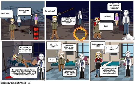 Phineas Gage Storyboard by atelang