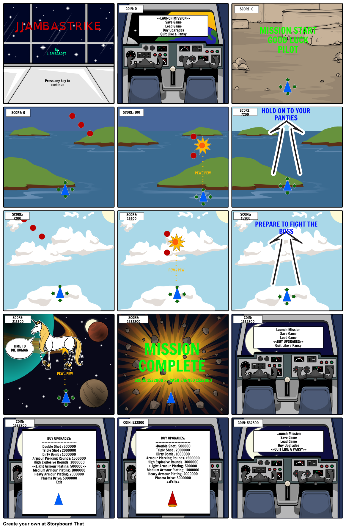 JJAMBASTRIKE Storyboard por aubreyrobertson53689
