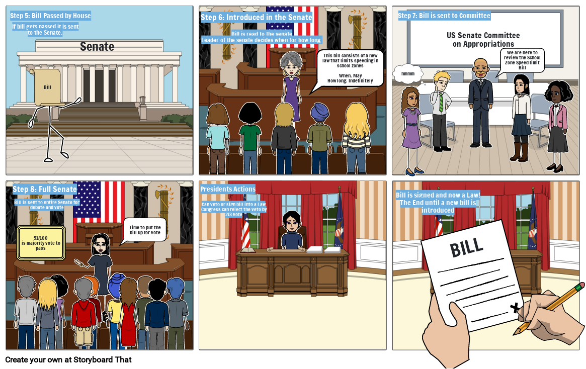 how-a-bill-becomes-a-law-pt-2-storyboard-by-audrey59475