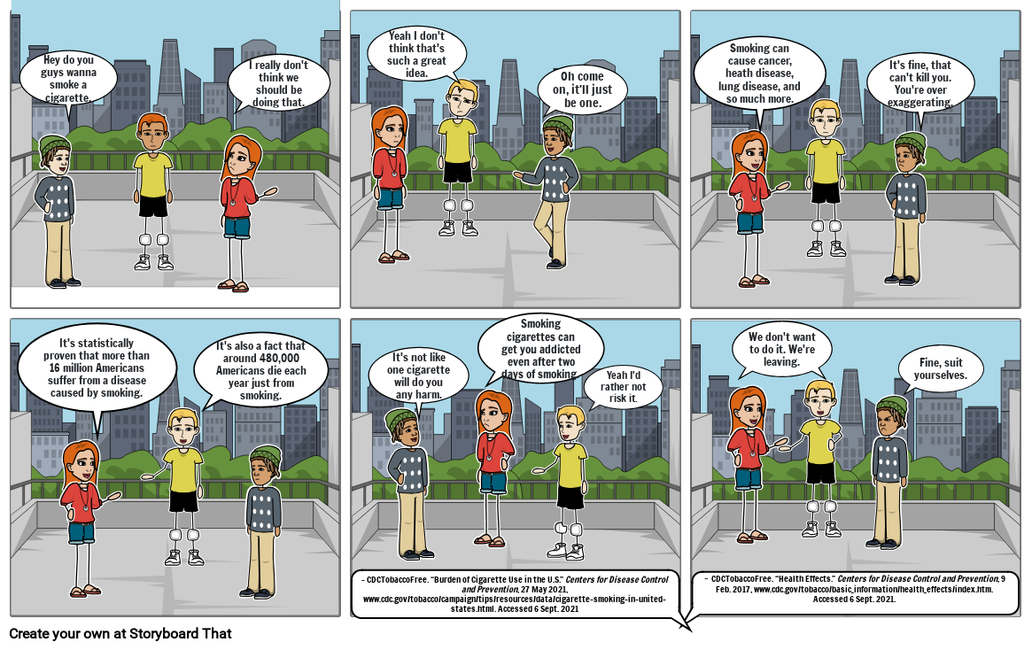 comic strip for health