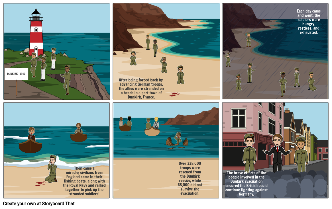 Dunkirk Evacuation Storyboard by avaa124