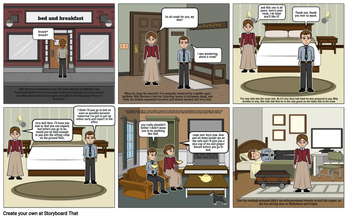 The landlady Comic Strip