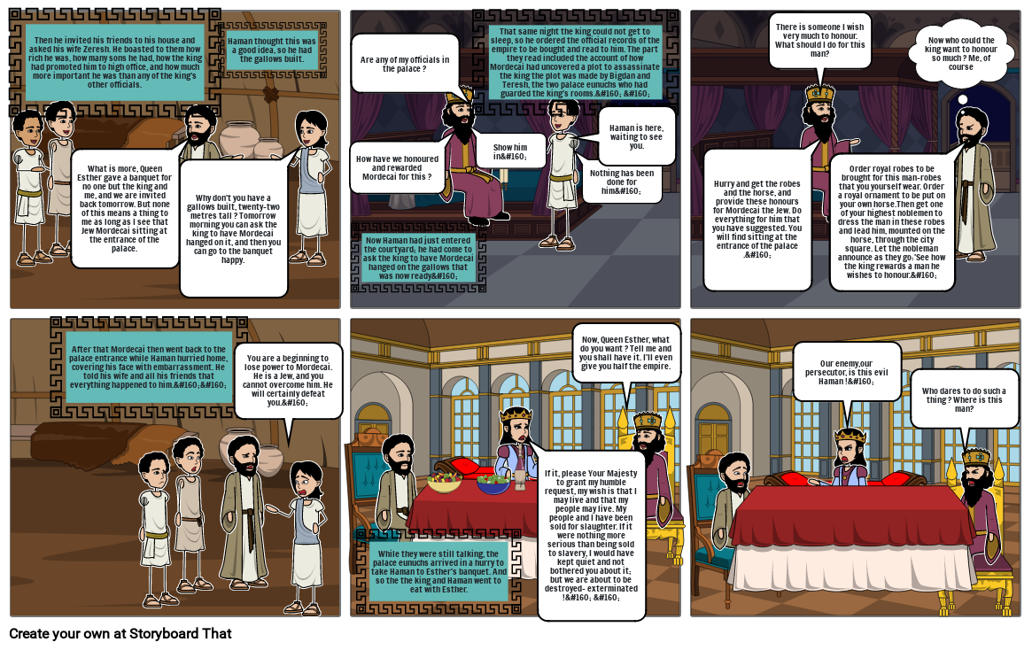 Esther comic strip-5 Storyboard por avan_123