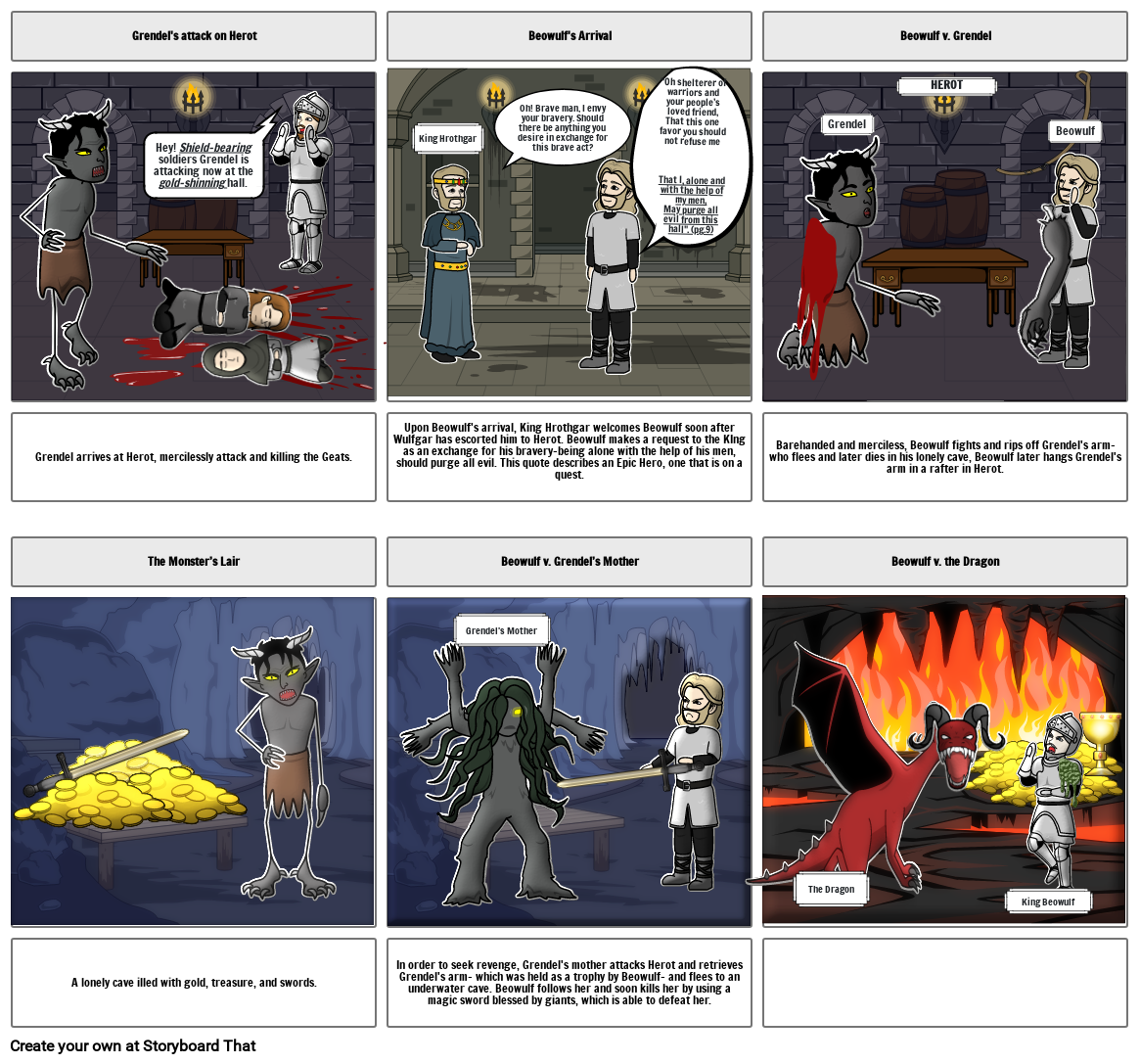 beowulf ideas Storyboard by avinka66