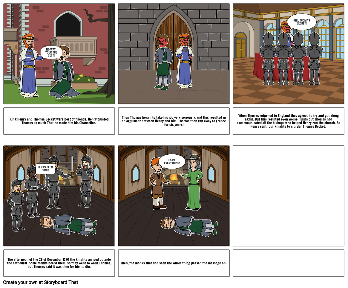 Thomas Becket Storyboard by b03e3010