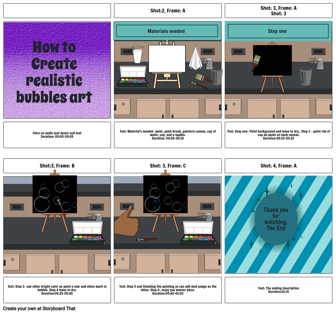 How To Make Realistic Bubble Painting Storyboard   How To Make Realistic Bubble Painting 